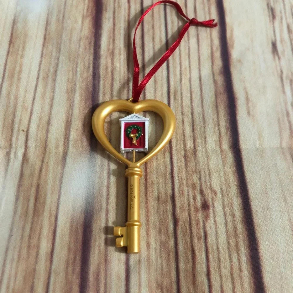 2008 Hallmark Keepsake Christmas Ornament Our New Home Metal House Key